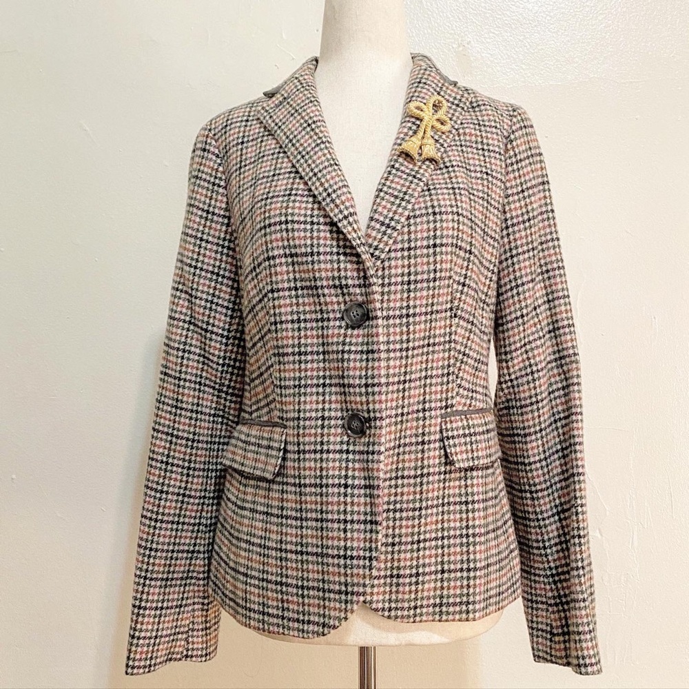 Vintage Checkered Blazer